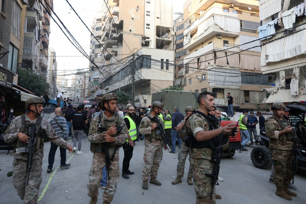 以色列上月空襲黎巴嫩。路透社