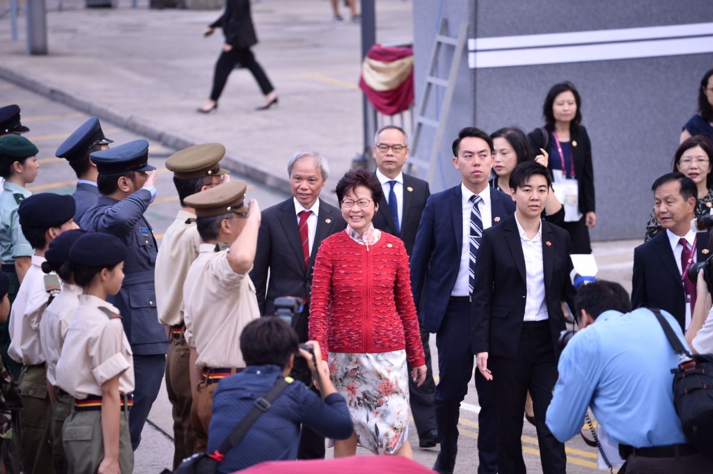 林鄭月娥到場。