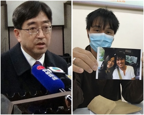 羅先生(右)今早表示,太太末來3日極高危。資料圖片