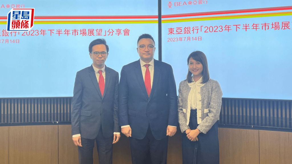 東亞投資策略師陳偉聰(左)、東亞高級投資策略師黃燕娥(右)