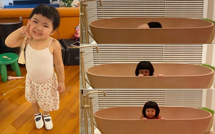 Lucy出浴記。