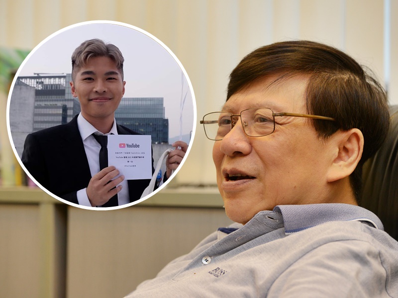 「試當真」創辦人之一的游學修向身在台灣的資深傳媒人蕭若元「挑機」。資料圖片/FB圖片