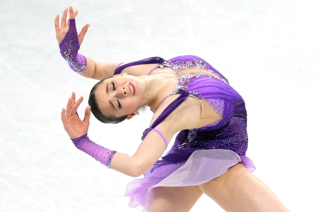 瓦利耶娃成为首个在冬奥会赛场完成4周跳的女单选手。路透社
