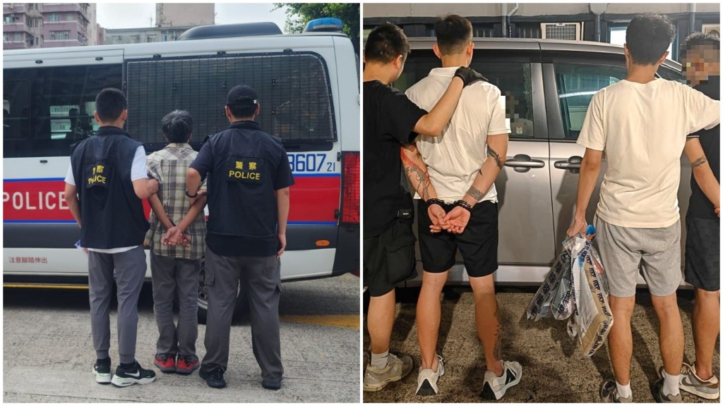 兩宗毒品案共拘3男子。