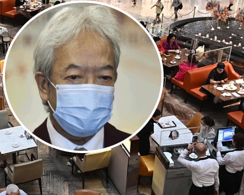 黃家和指若餐飲業員工達到一定接種率政府可放寬防疫措施是好事。