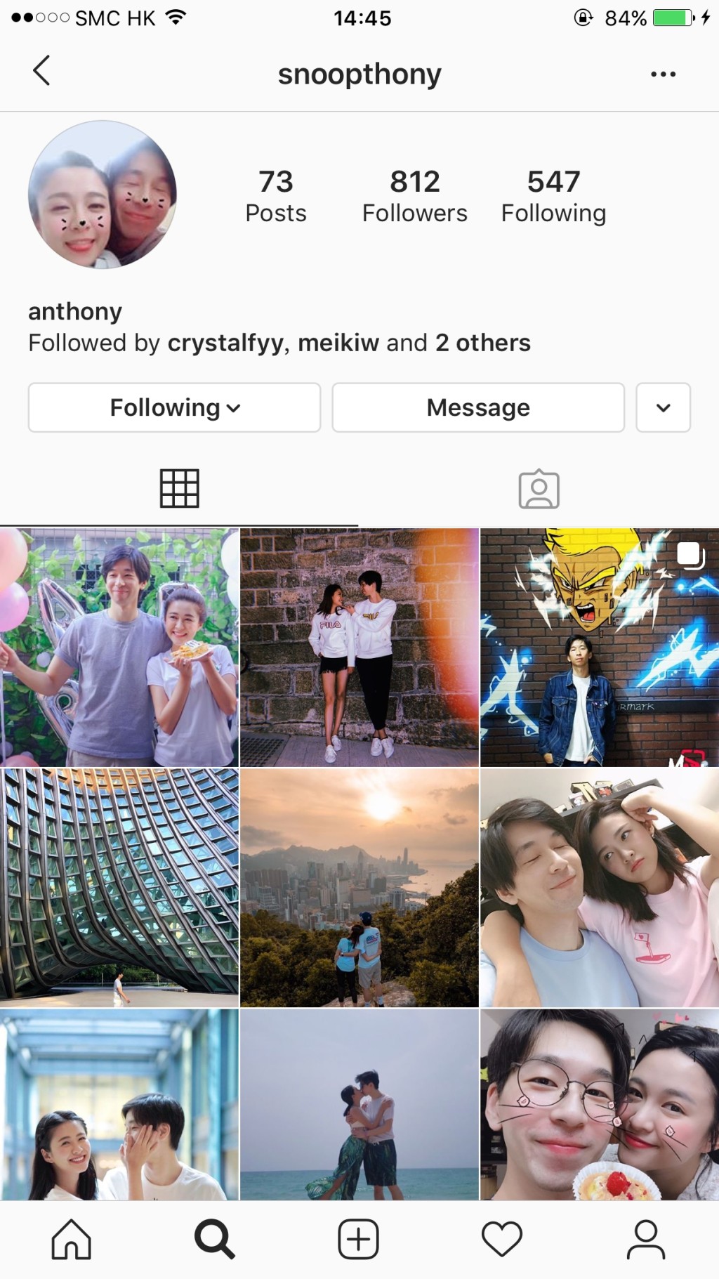 Anthony的IG頭像更用上跟Kaman的合照。