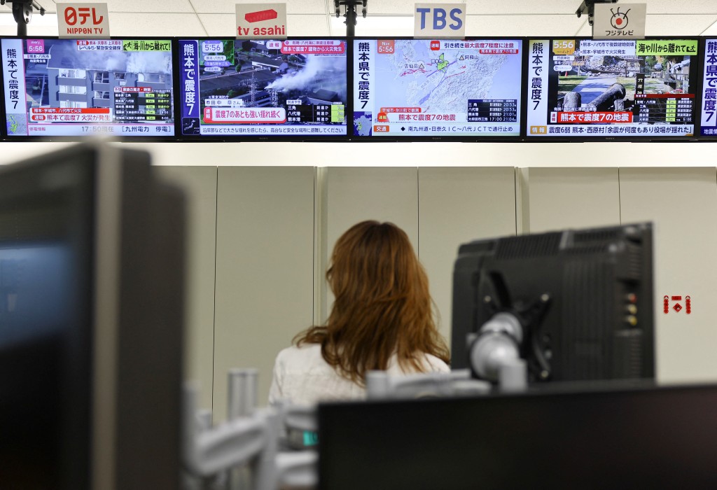 熊本地震，对多区造成严重破坏。路透社