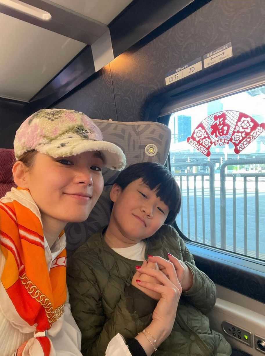 呂慧儀的10歲兒子Anton非常可愛。 呂慧儀的10歲兒子Anton非常可愛。