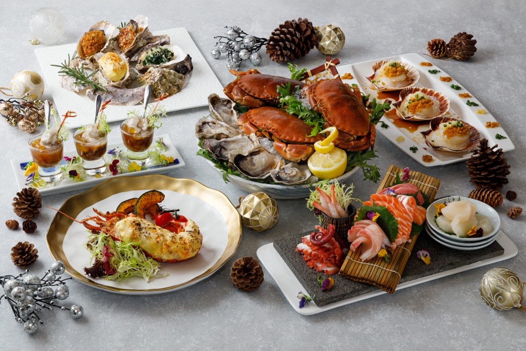 城景國際City Café於12月推出的「海鮮薈萃．聖誕自助晚餐」。