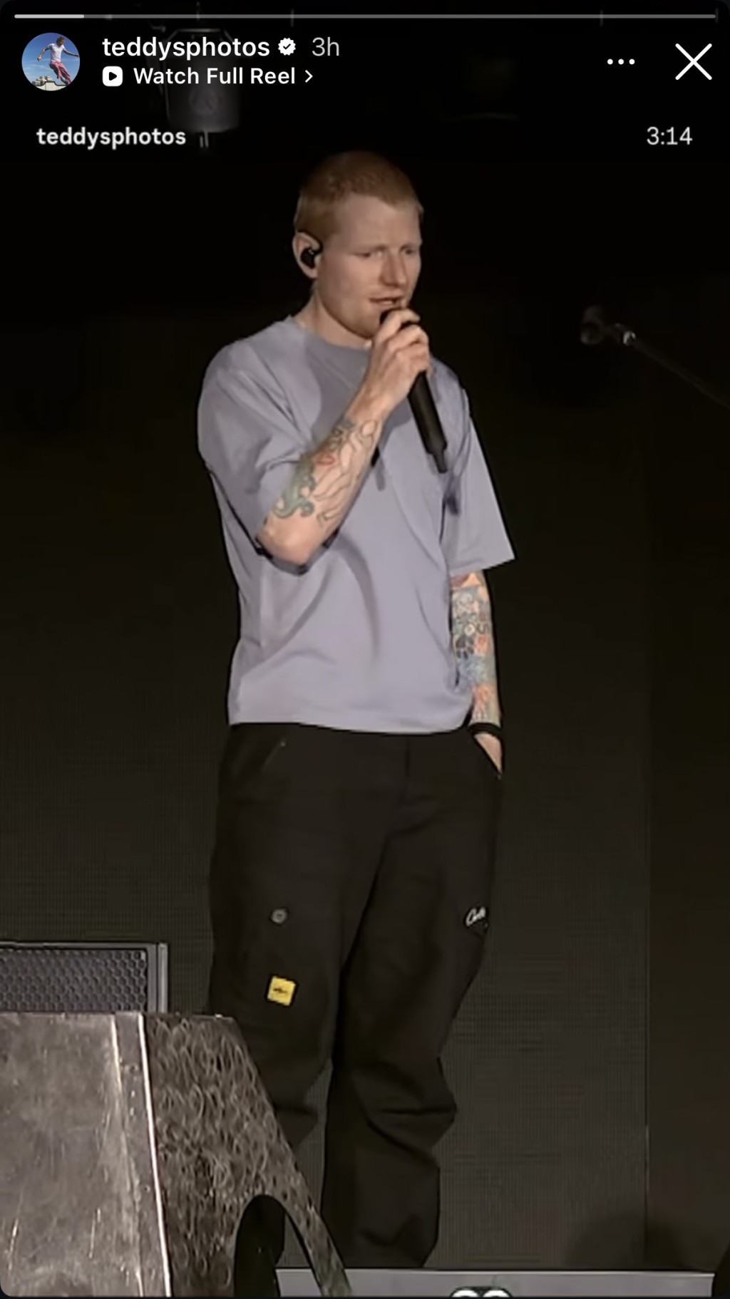 Ed Sheeran在費城巡唱致歉。 Ed Sheeran在費城巡唱致歉。