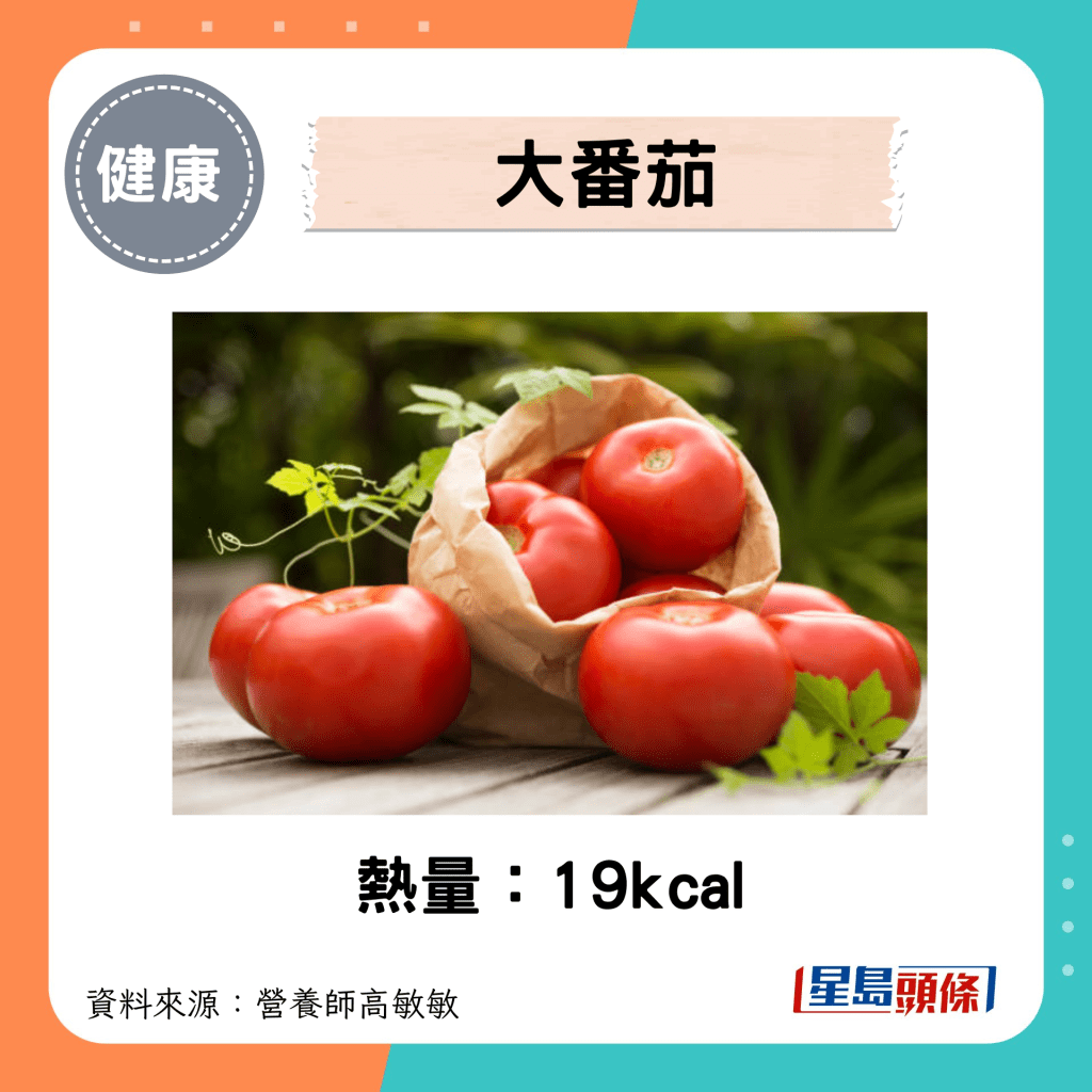 大番茄熱量：19kcal