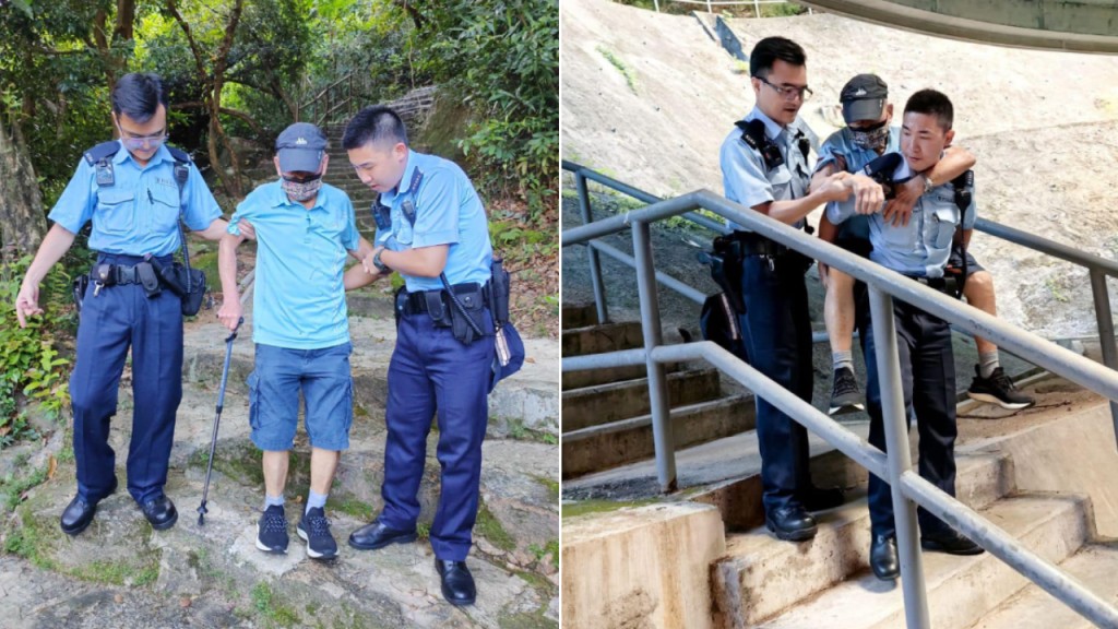 慈雲山9旬失智翁烈日下失蹤 警方及時尋回揹落山
