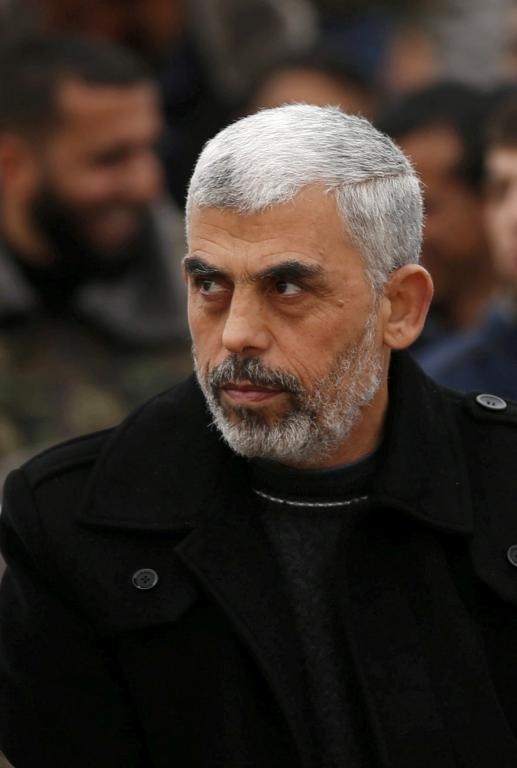 哈马斯在加沙的领导人辛瓦尔。路透社