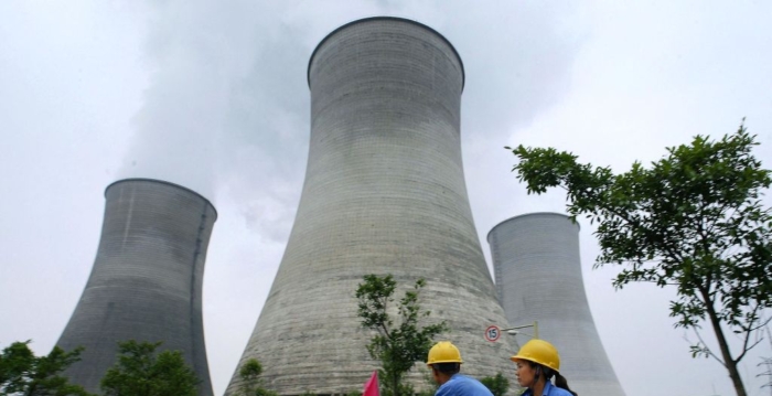 美國商務部傳出暫停核設備供應商向中國出口產品的銷售許可，圖為四川一間發電廠。法新社