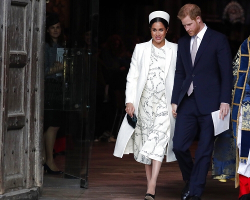 哈里王子及夫人梅根正式遷入溫莎堡的浮若閣摩爾宮。　AP圖片