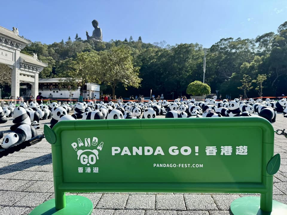 《PANDA GO！香港遊》周末移師昂坪舉行。羅淑佩facebook圖片