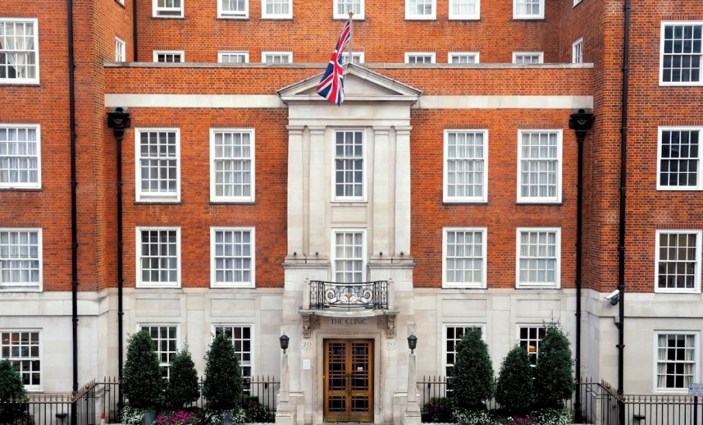 倫敦診所擁有一家領先的癌症中心。網上圖片