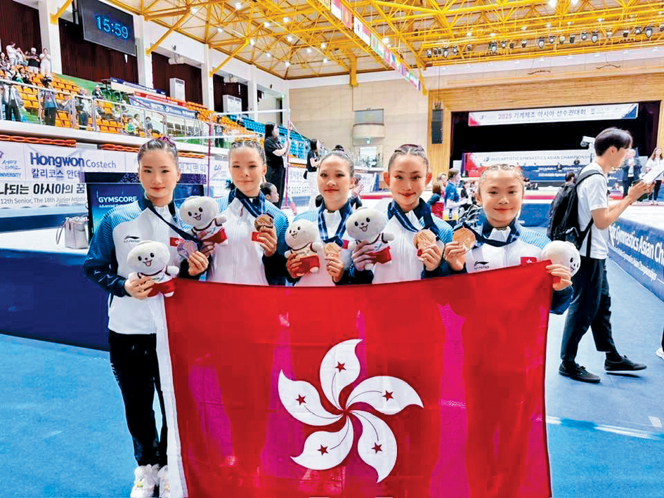 香港女子青年隊合力取得團體賽銅牌。