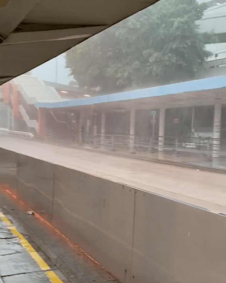 現場雨勢甚大