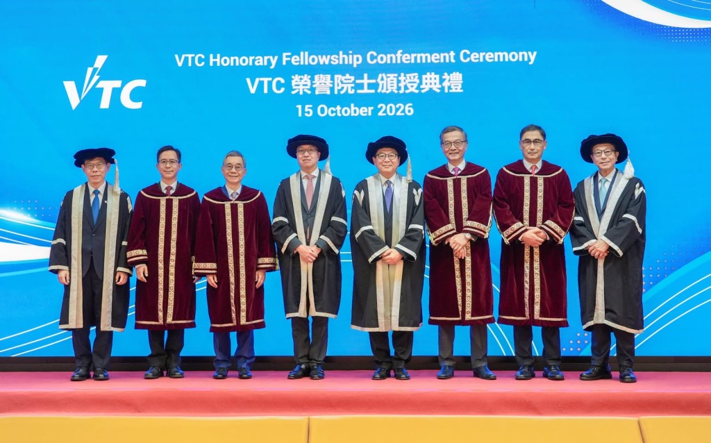 律政司司長林定國今日（15日）出席職業訓練局（VTC）榮譽院士頒授典禮。