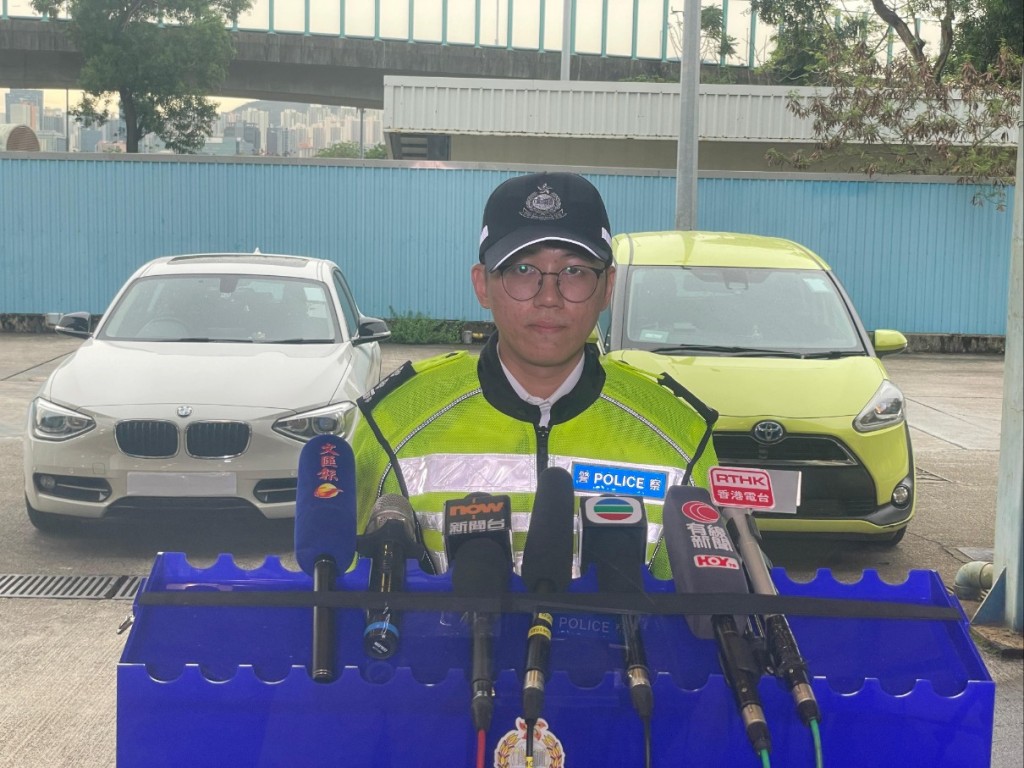 港島總區交通部執行及管制組特遣隊高級督察黃嘉穎。 港島總區交通部執行及管制組特遣隊高級督察黃嘉穎。