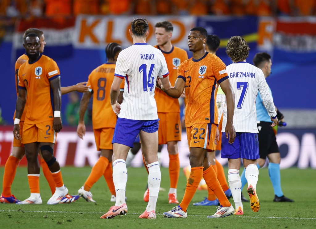 法國和荷蘭各取1分，皆大歡喜。Reuters