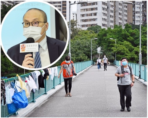 曾祈殷(小圖)建議大埔區居民與僱主溝通,安排暫時在家工作,以減少人員流動。資料圖片