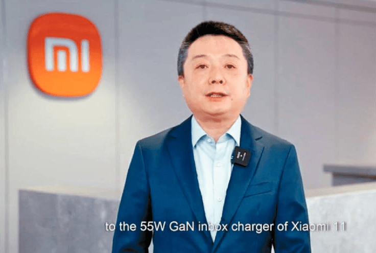 小米總裁王翔公布雙方合作，王翔指充電的速度愈快，充電器體積更細小，可大大減低碳排放，也改善用戶體驗。