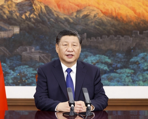 習近平稱,中國共產黨始終尊重和保障人權,以人民為中心,把人民利益放在首位。新華社資料圖片