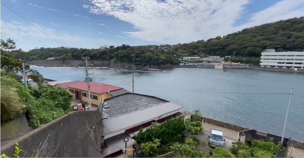 海嘯警報發出約15分鐘後，有伊豆大島羽生港的民眾分享當地的海浪情況。Ｘ