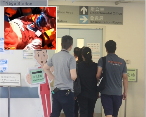 泥頭車司機送院不治。