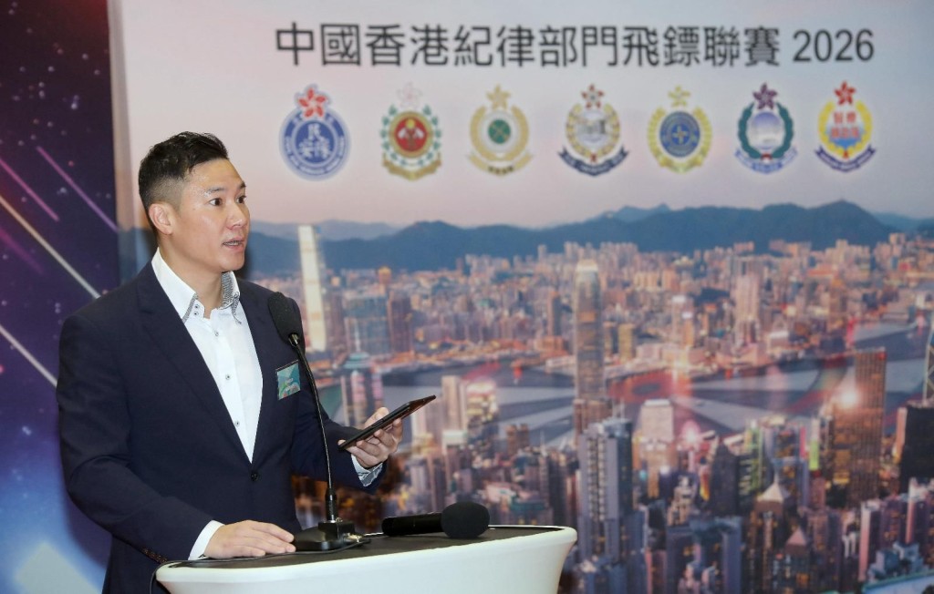 中國香港飛鏢聯合總會常務副主席潘偉業。 中國香港飛鏢聯合總會常務副主席潘偉業。