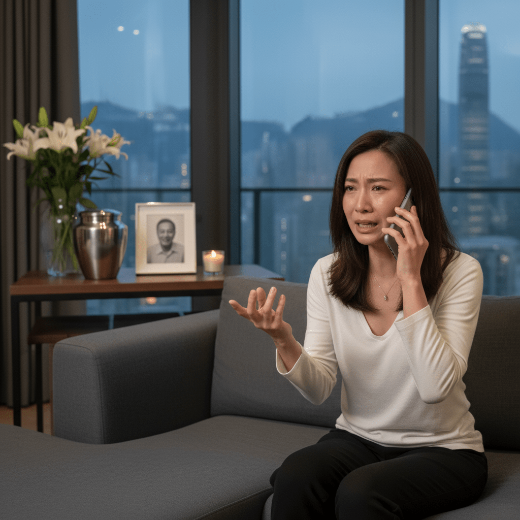 近日，有網民分享其父過身後，她本想為亡父取消電訊服務合約，卻遭到客戶服務員諸多留難。(AI生成示意圖)