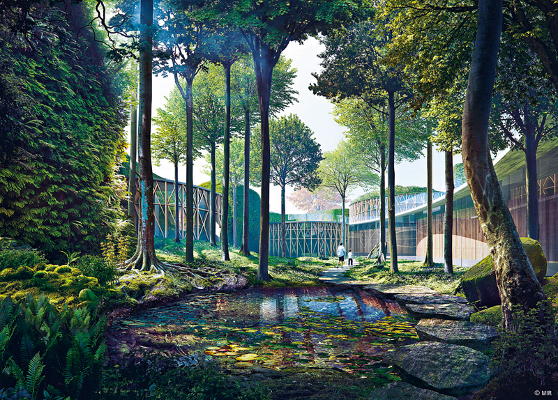 隈研吾將全新的安徒生博物館周遭環境打造成為夢幻童話花園。
