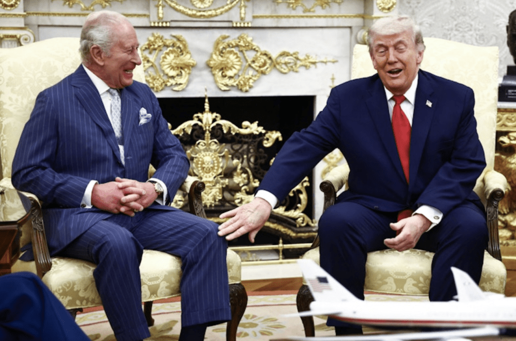 查理斯三世在白宮與特朗普會面。路透社