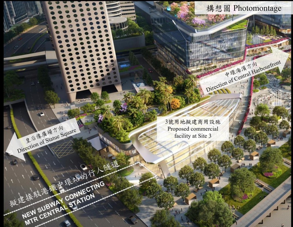 政府計劃推展首條駁通港鐵中環站至中環海濱的全天候、無障礙行人隧道。發展局FB 政府計劃推展首條駁通港鐵中環站至中環海濱的全天候、無障礙行人隧道。發展局FB
