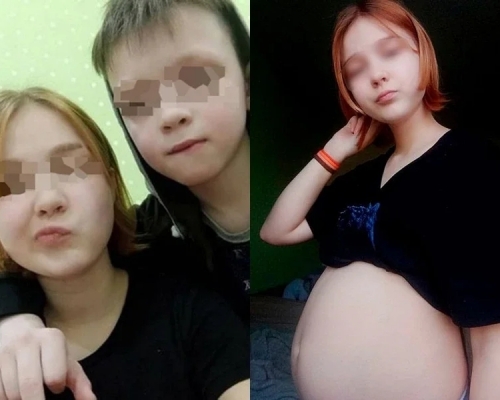 俄羅斯13歲懷孕少女爆出真相,在校內被人性侵後懷孕,胎兒非10歲男友的。(網圖)