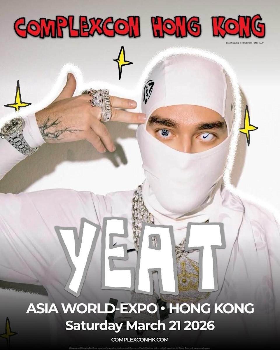 仲有美國Hip-hop新星Yeat！