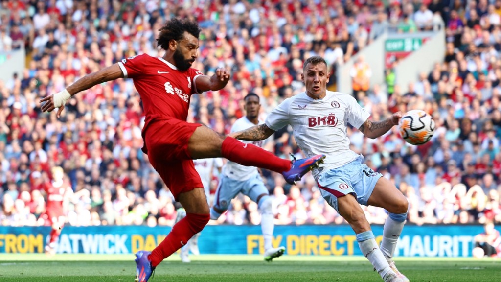 利物浦上輪主場3:0擊敗阿士東維拉一役，穆罕默德沙拿亦有取得入球。Reuters