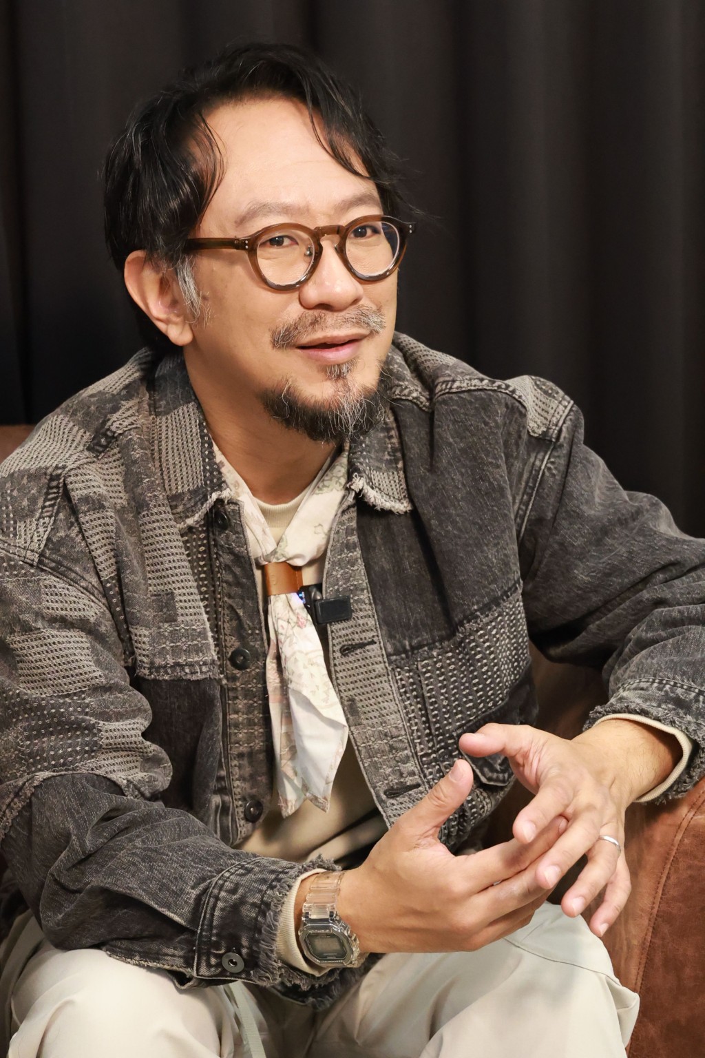 朱谦对于舞台上「三人合一」画面大卖关子。