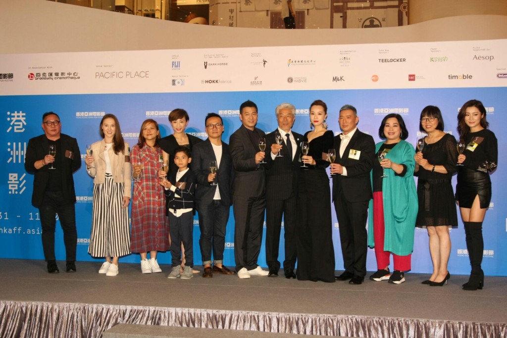 杜汶澤、鄧麗欣(Stephy)、倉田保昭及歐錦棠等昨晚出席新片《空手道》。