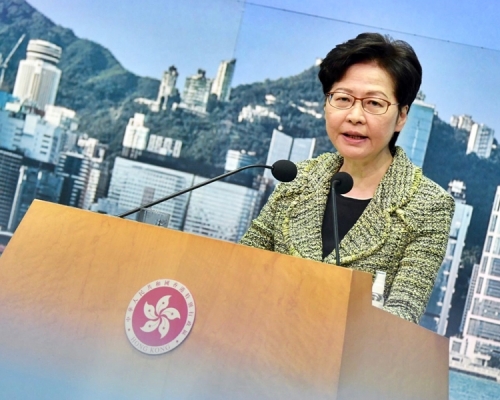 特首林鄭月娥指,目前未有《反外國制裁法》的本地立法工作時間表。