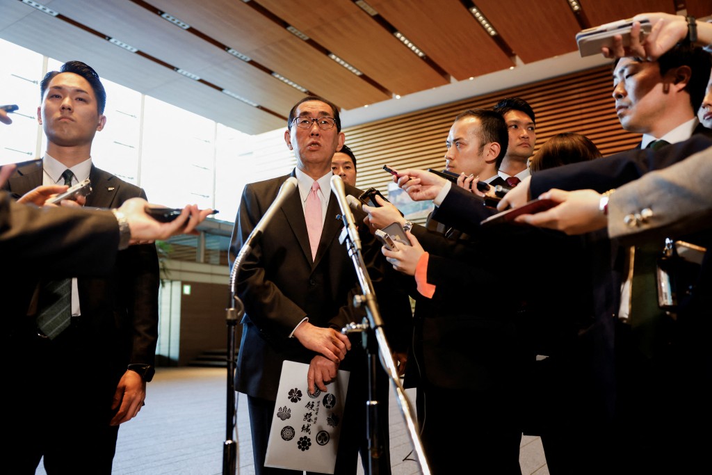 前外務大臣松本剛明接任總務大臣。路透社