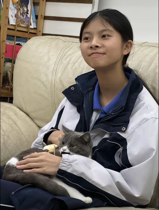 14歲的潘予優一向品學兼優。抖音＠潘予優媽媽