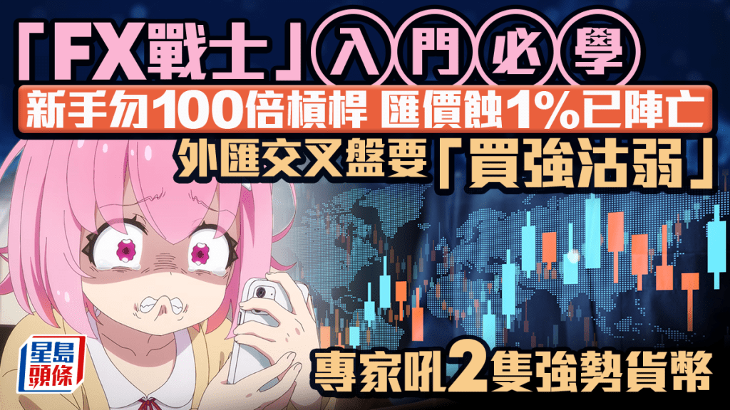 「FX戰士」入門必學 外匯交叉盤新手不宜？ 要識「買強沽弱」策略 100倍槓桿 匯價蝕1%已陣亡
