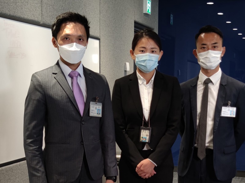 警方講述案情,由左至右:莫子威、吳嘉莉及馮家恒。
