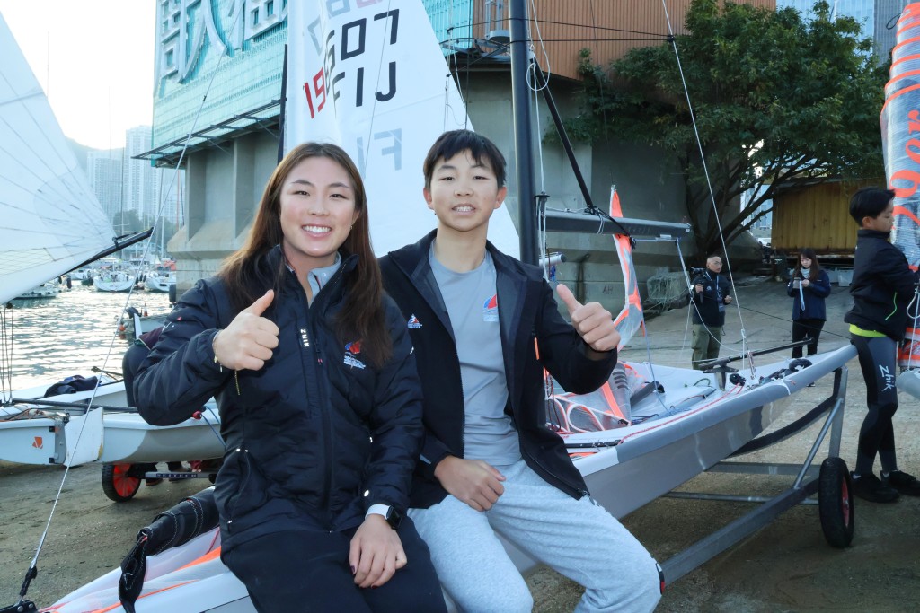 姐弟組合麥曉彤、麥浩然出戰29er組別