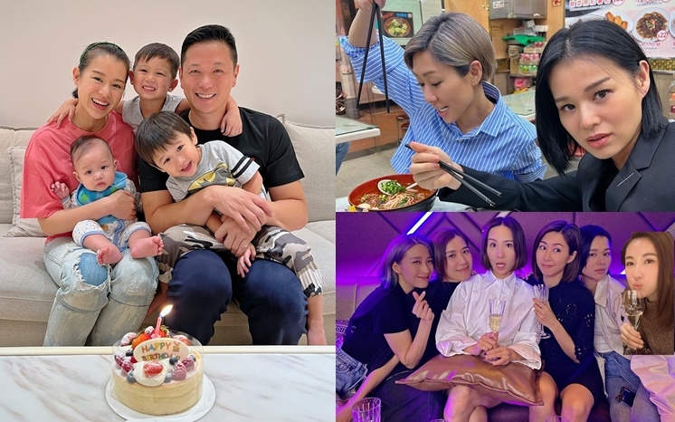 胡杏兒生日有老公囝囝及一班好姊妹慶祝,十分豐足。