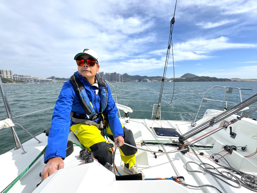 莫俊傑（Tiger）將成為全港首位以單人帆船參加離岸賽的人。筆者提供