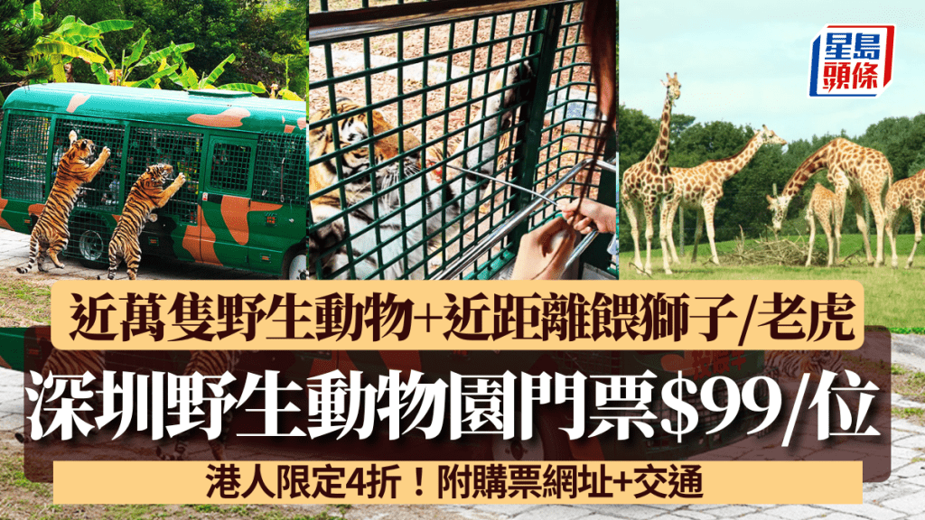 深圳野生動物園門票優惠$99/位！親眼睇近萬隻野生動物 近距離餵獅子/老虎 附購票網址+交通